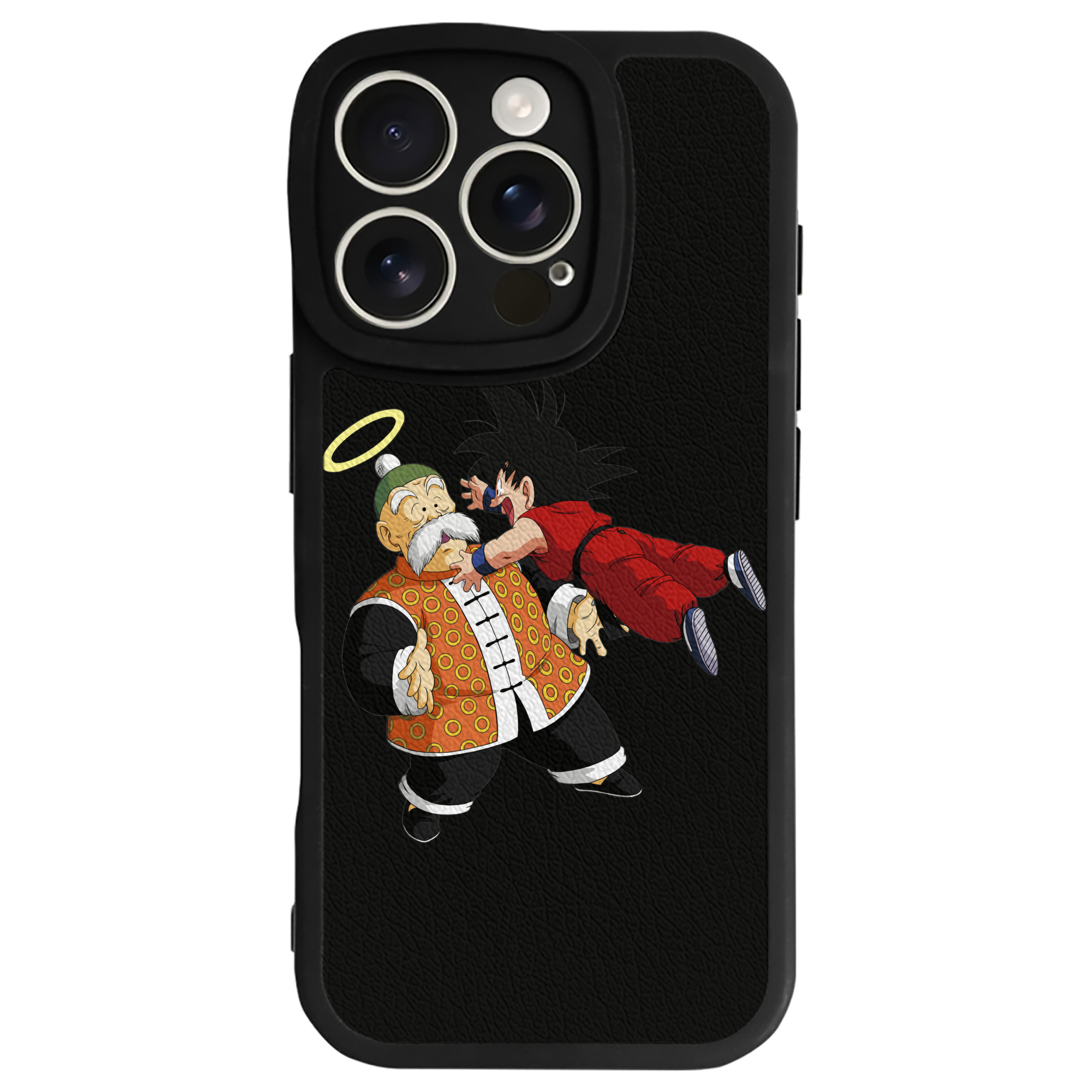 （画像用） ドラゴンボール 孫悟空（そん ごくう）Son Goku カカロット DRAGON BALL Kakarotto 【iPhone 16シリーズ対応】シリコンスマホケース（レザー調） 材質：シリコン